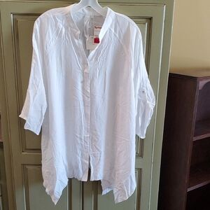 White Button-Up Blouse